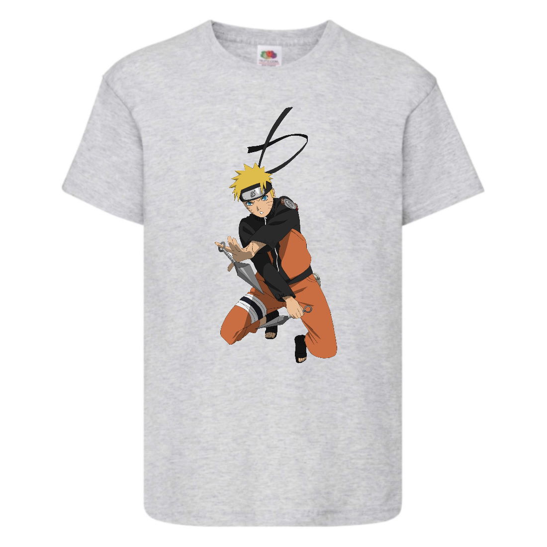 

Футболка детская Наруто 047 (Naruto) серая (NAR gry 047) 116 см