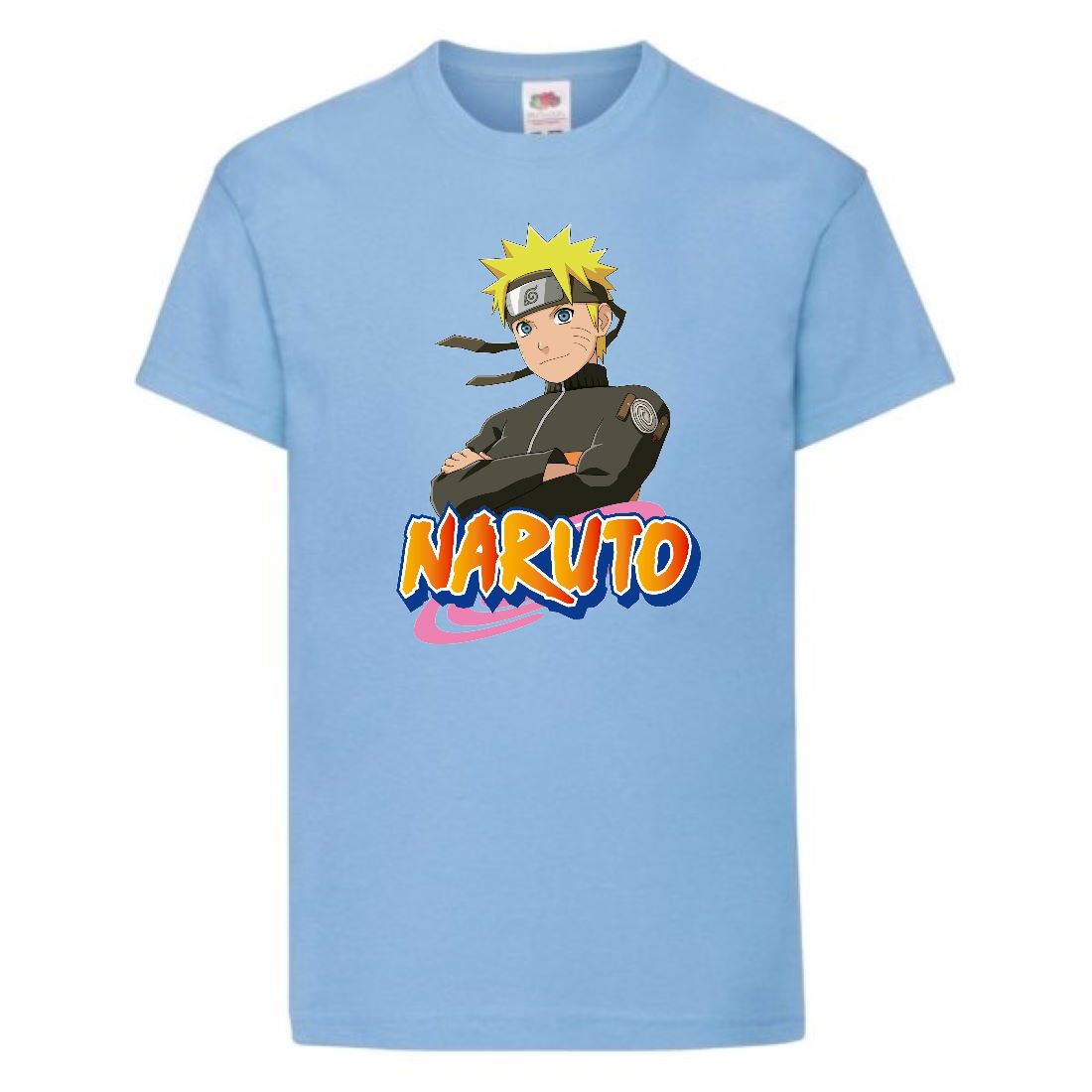 

Футболка детская Наруто 035 (Naruto) светлоголубая (NAR llbl 035) 116 см