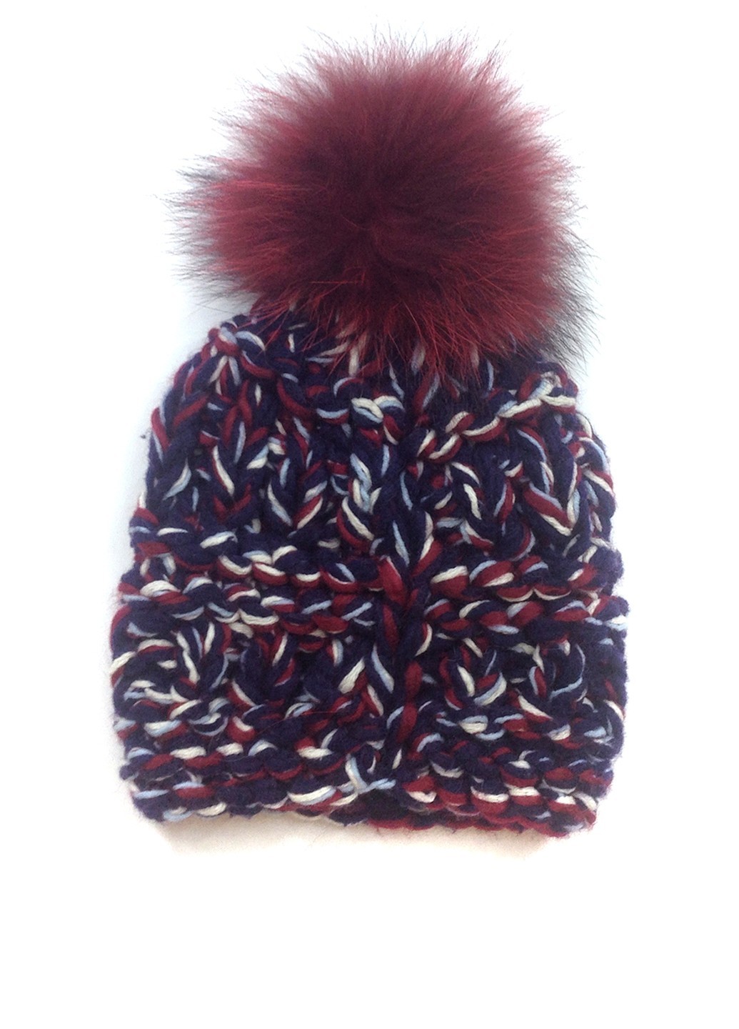 

Шапка Zhmurchenko Brand  000195 Бордово-синяя, Шапка Zhmurchenko Brand One Size 000195 Бордово-синяя