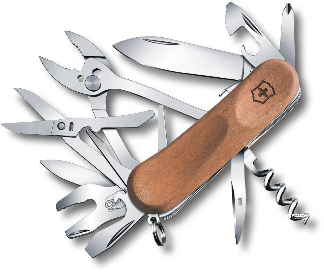 Акція на Швайцарский нож Victorinox Delemont EvoWood S557 (2.5221.S63) від Rozetka UA