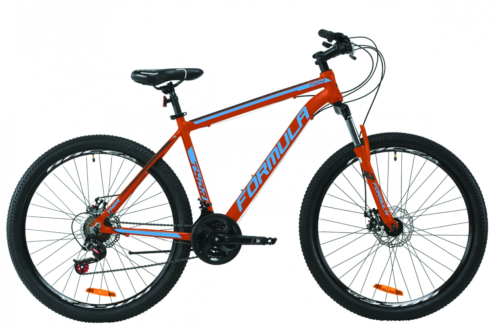 

Велосипед AL 27.5" Formula THOR 2.0 AM DD 2020 (оранжево-синий с серым)