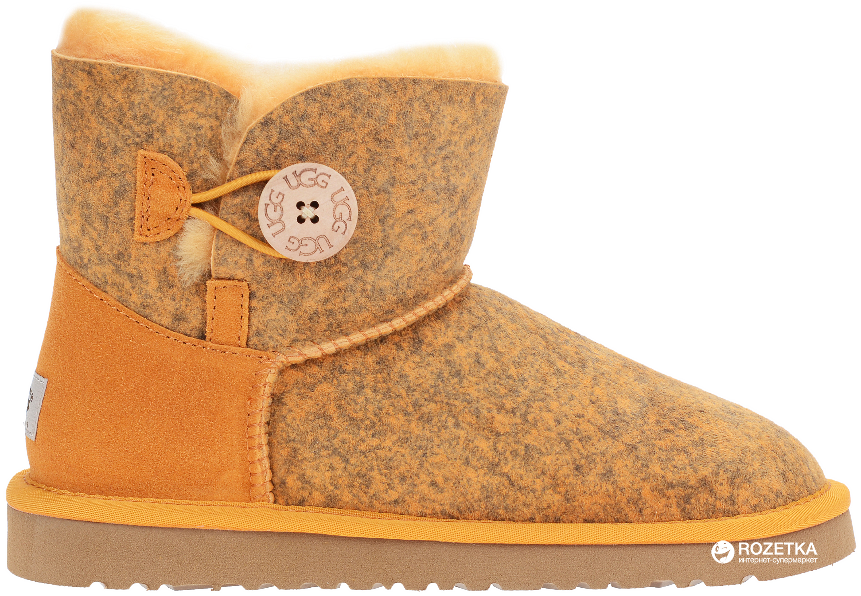 

Угги UGG Mini Bailey Button Ripple Chestnut 117134 36 Рыжие