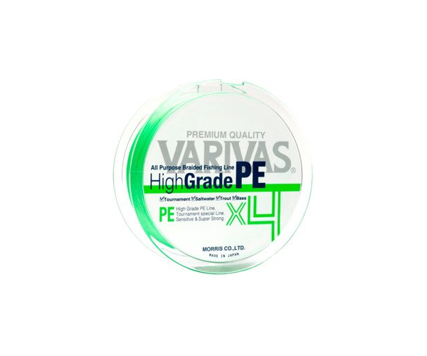 

Шнур Varivas High Grade PE X4 Flash Green 150m #0.8 (арт.123421356213)