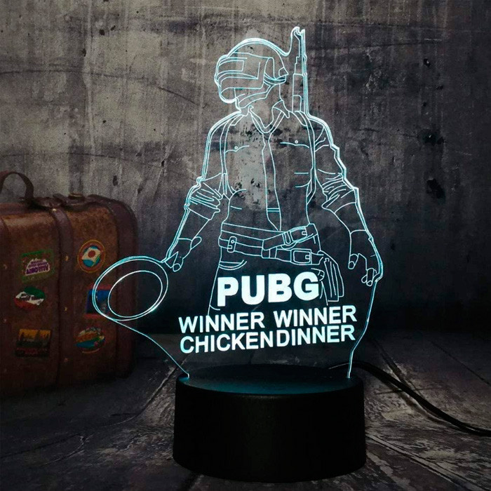 

Настольный светильник-ночник ПАБГ 3D MOON LAMP PUBG16 Цветов (7292)