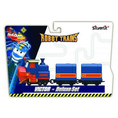 

Игровой набор Silverlit Robot Trains Паровозик с двумя вагонами Виктор (80179)