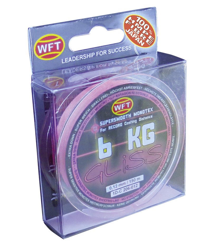 

Монотекстильний шнур WFT GLISS 6KG Monotex pink 0.12mm 150m (1D-C 206-012)