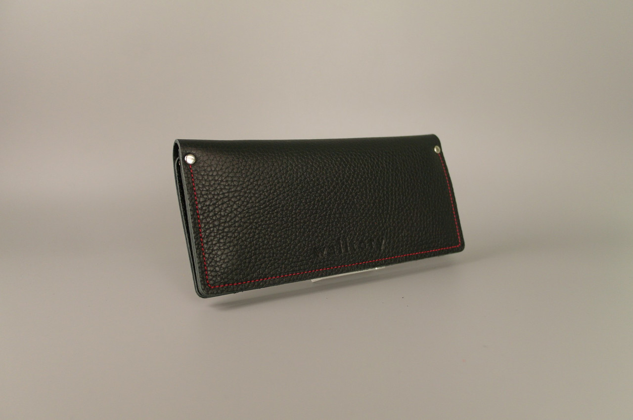 

Кошелек SLIM WALLET (черная фактурная кожа)