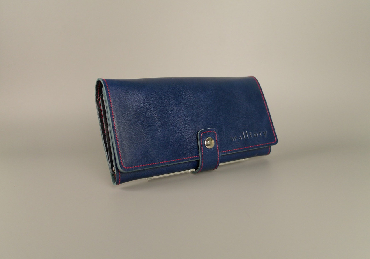 

Кошелек SPACE (синяя гладкая кожа)