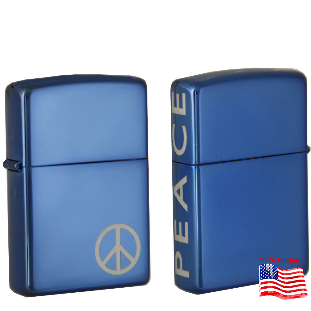 

Зажигала Zippo 21055 PEACE синяя 21055