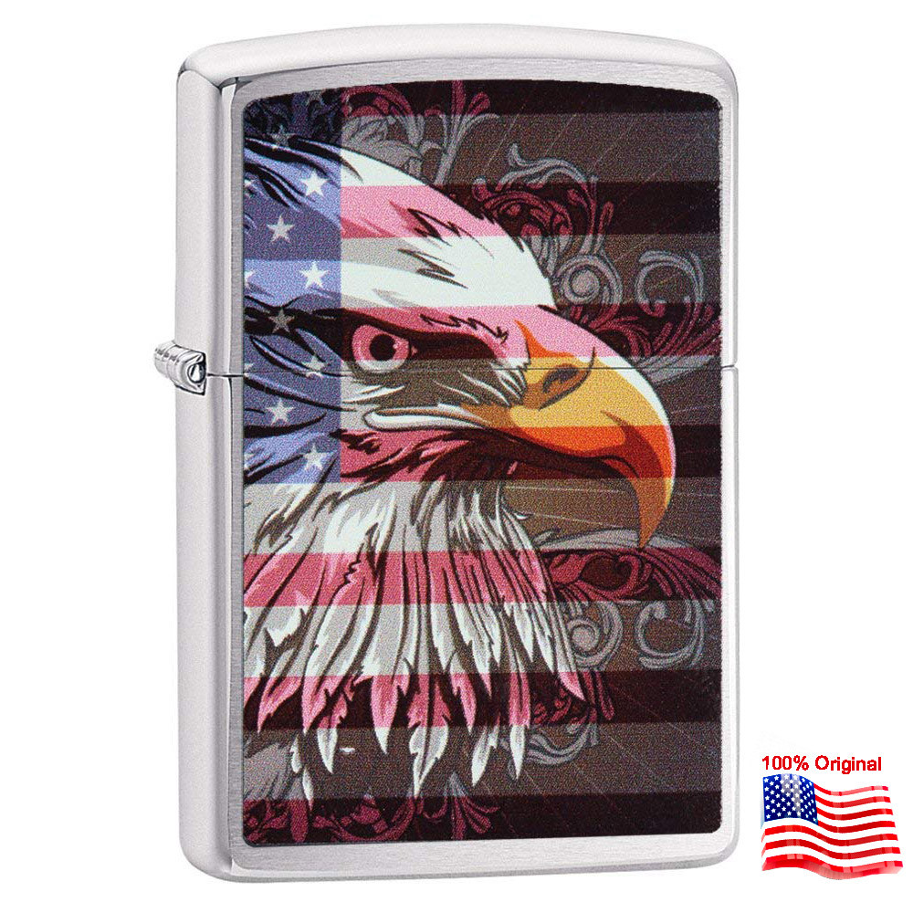 

Зажигалка Zippo 28652 Eagle Flag серая 28652