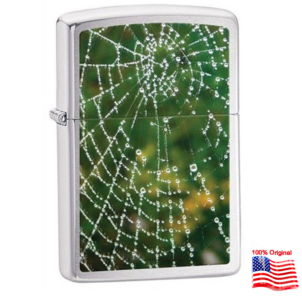 

Зажигалка Zippo 28285 SPIDER WEB серая 28285