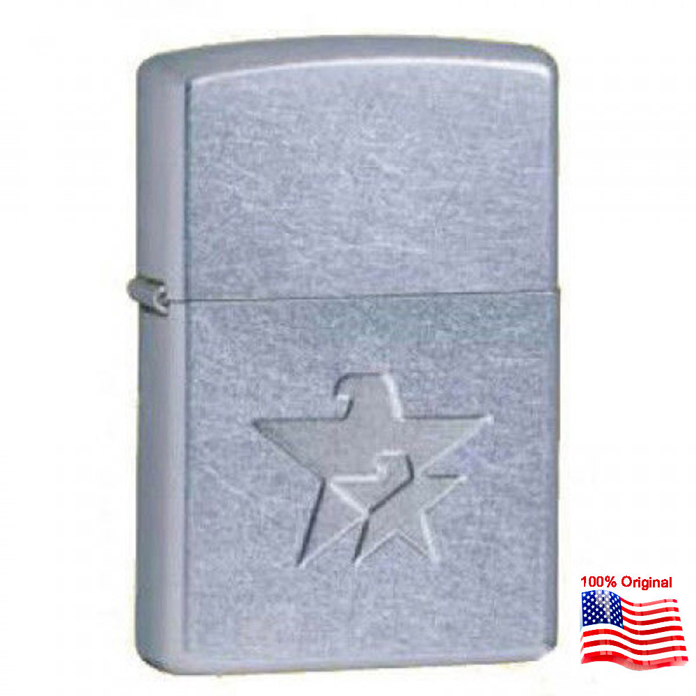 

Зажигалка Zippo 24365 STAR W/EAGLE серая 24365