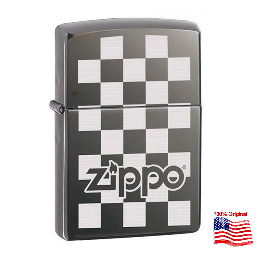 

Зажигалка Zippo 324678 ZIPPO CHECKERBOARD BLACK ICE черная 324678