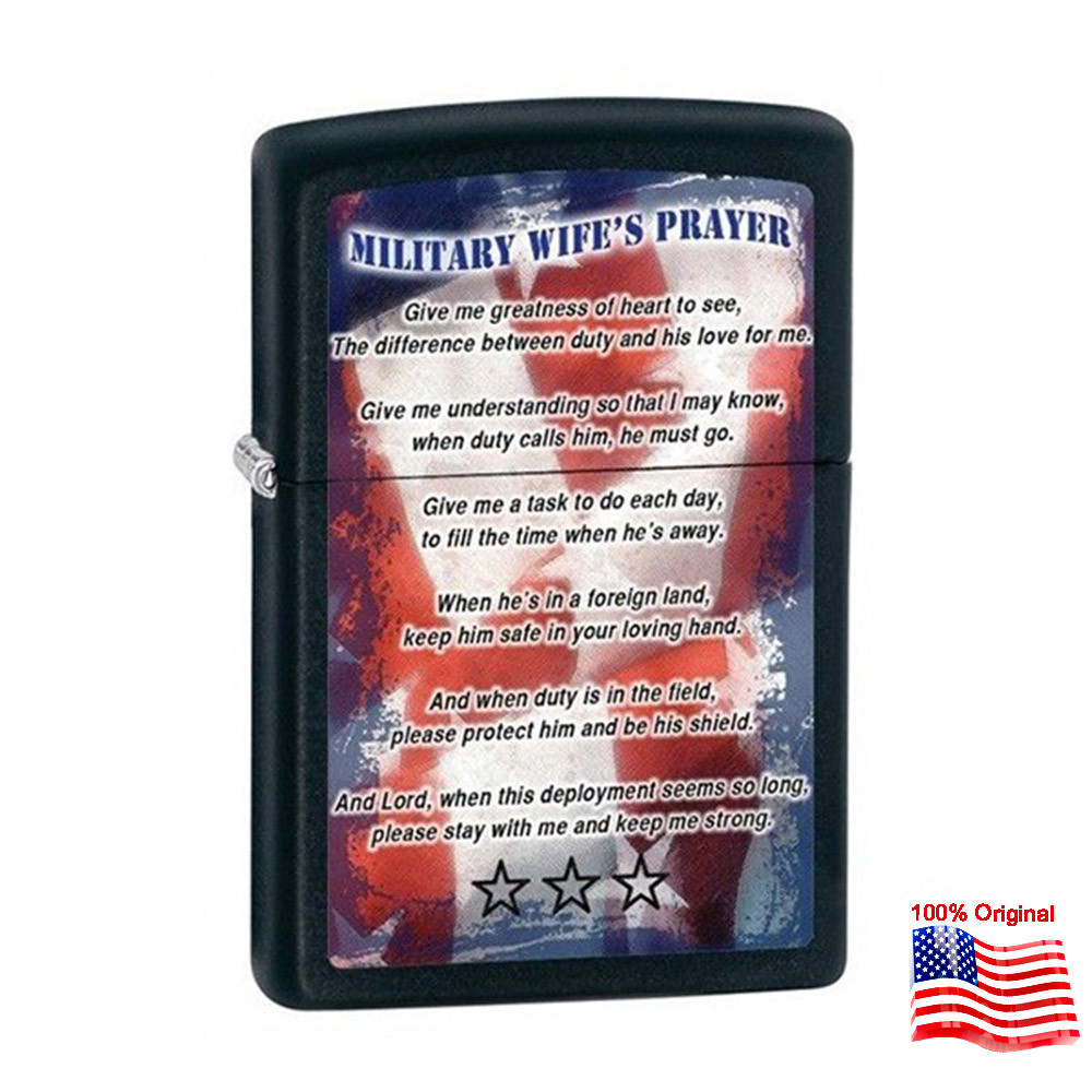 

Зажигалка Zippo 28315 Military Wifes Prayer черная 28315
