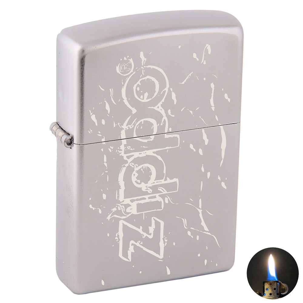 

Зажигалка Zippo 205 Satin Chrome серая 205502