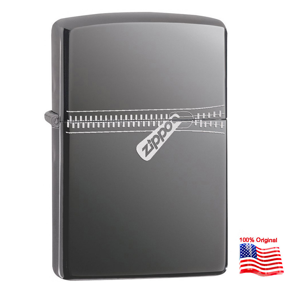 

Зажигалка Zippo 21088 ZIPPED черная 21088