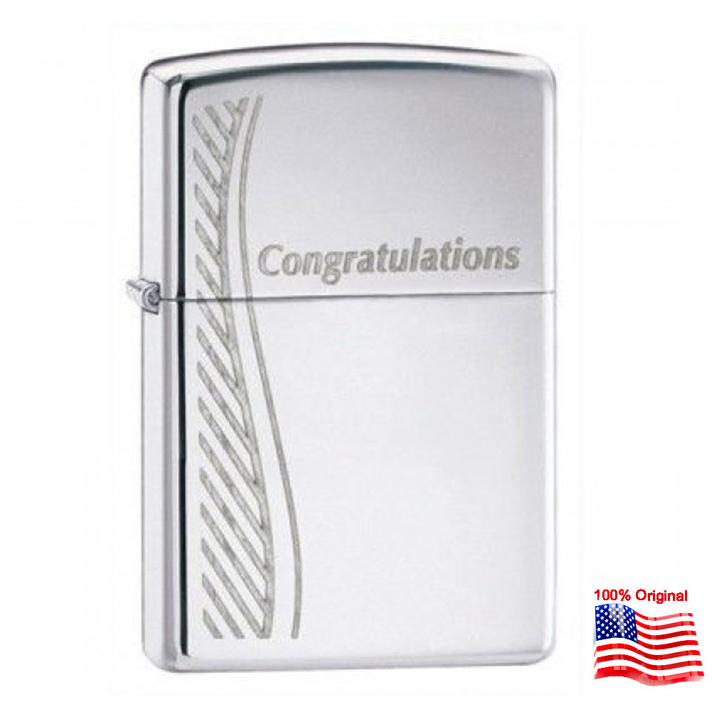 

Зажигалка Zippo 24878 Congratulations серая 24878