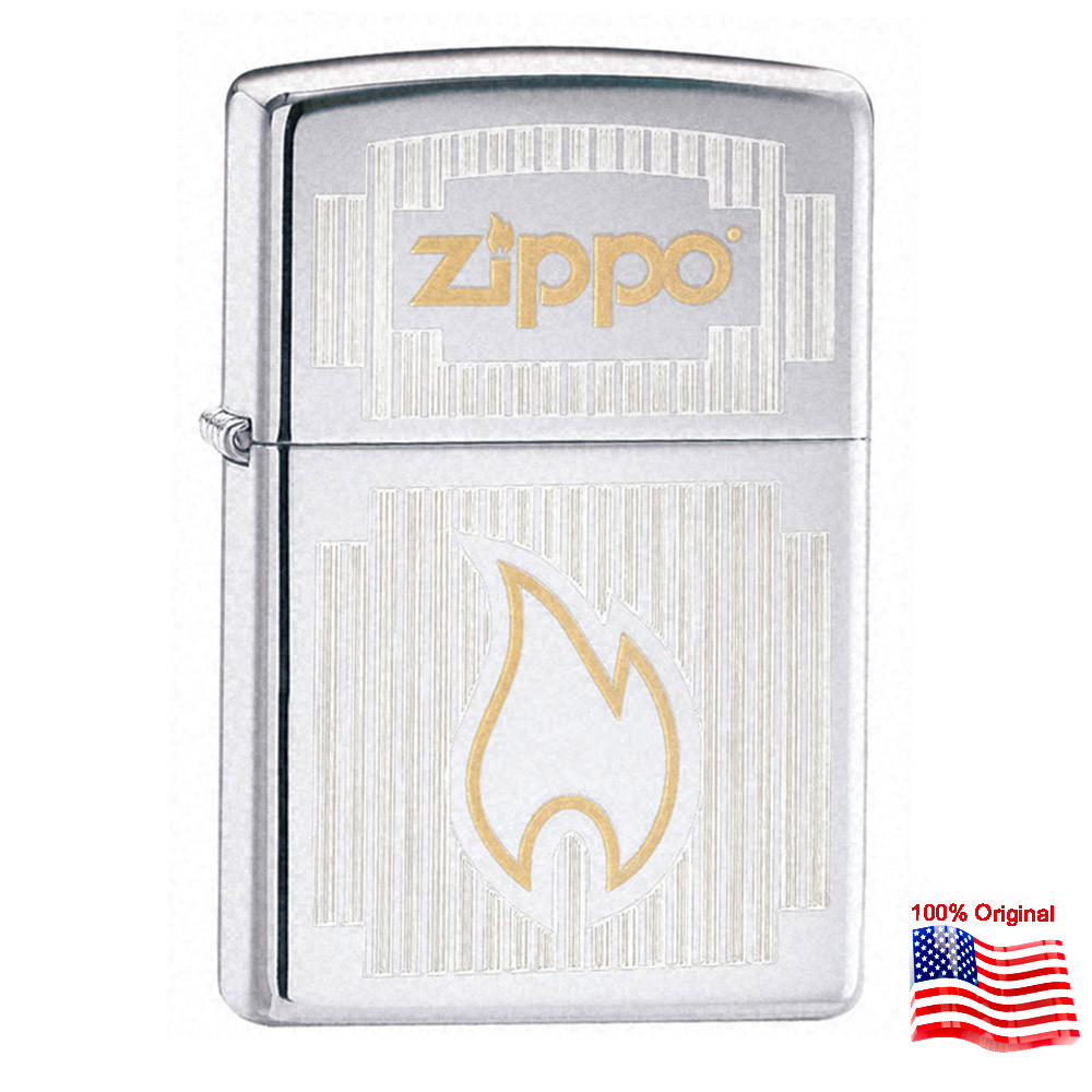 

Зажигалка Zippo 24206 CHROME VISIONS серая 24206