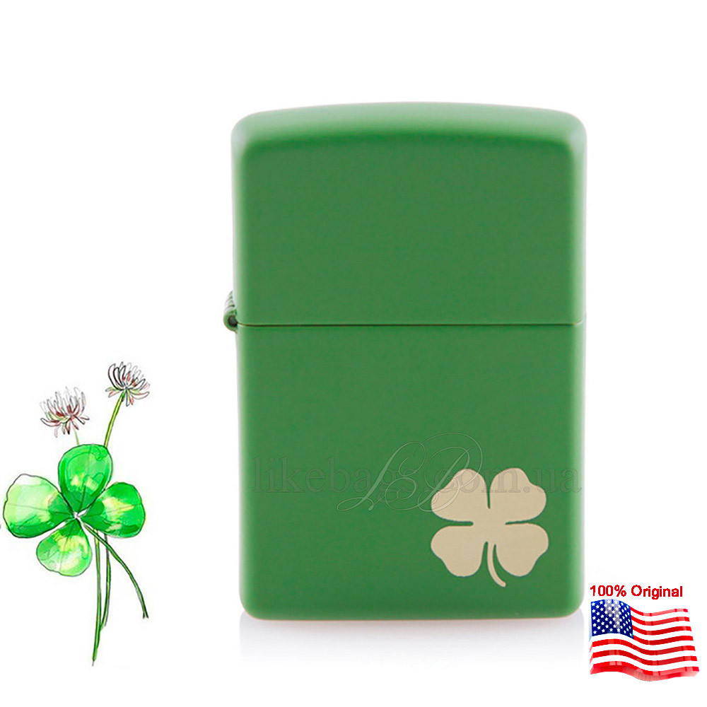 

Зажигалка Zippo 21032 Shamrock John Deere Green зеленая 21032