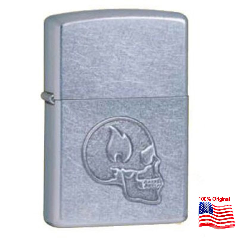 

Зажигалка Zippo 24371 SKULL серая 24371