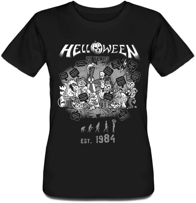 

Футболка HEADBANGER Helloween - Est. 1984  Черная, Футболка HEADBANGER Helloween - Est. 1984 S Черная