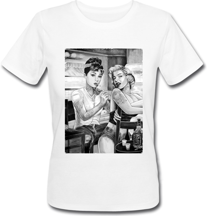 

Футболка HEADBANGERMarilyn Monroe Tattoo  Белая, Футболка HEADBANGERMarilyn Monroe Tattoo M Белая