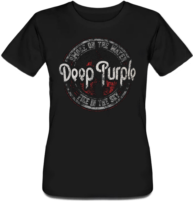 

Футболка HEADBANGER Deep Purple - Smoke On The Water - Fire In The SkyL Черная