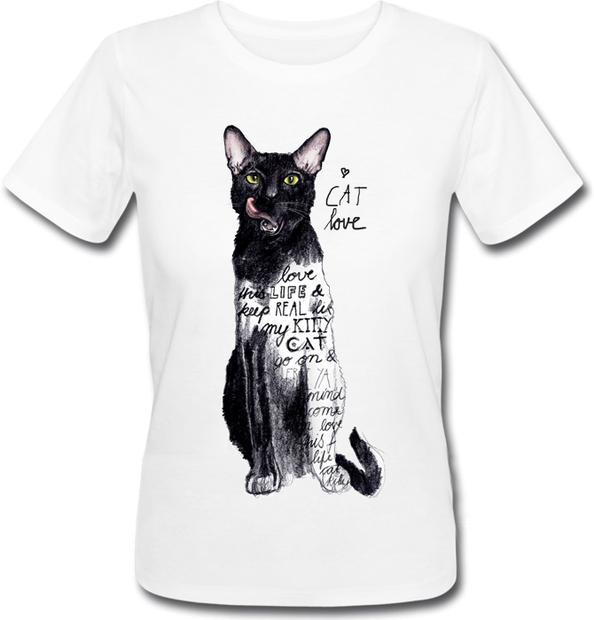

Футболка HEADBANGER Cat Love  Белая, Футболка HEADBANGER Cat Love S Белая