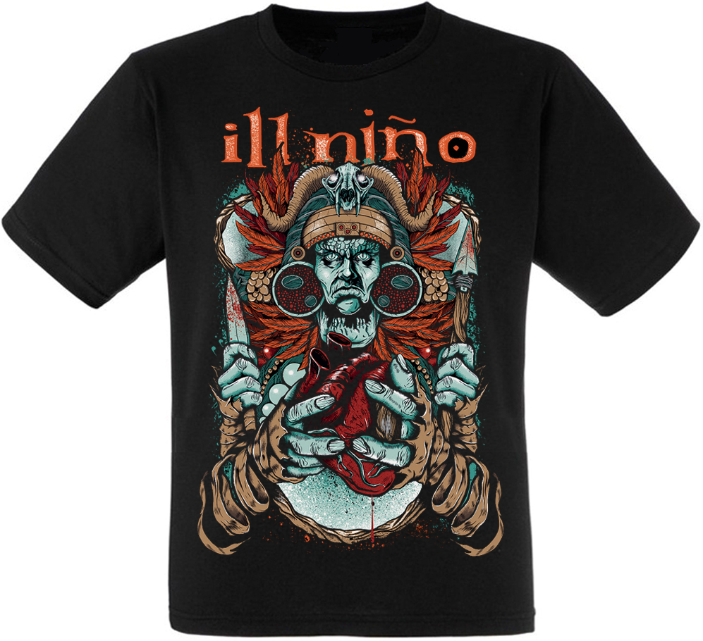 

Футболка Print Planet Ill Nino "Quetzalcoatl, Футболка Print Planet Ill Nino "Quetzalcoatl" M