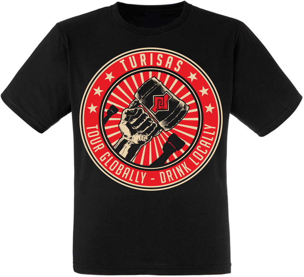 

Футболка Print Planet Turisas "Tour Globally - Drink Locally, Футболка Print Planet Turisas "Tour Globally - Drink Locally" S