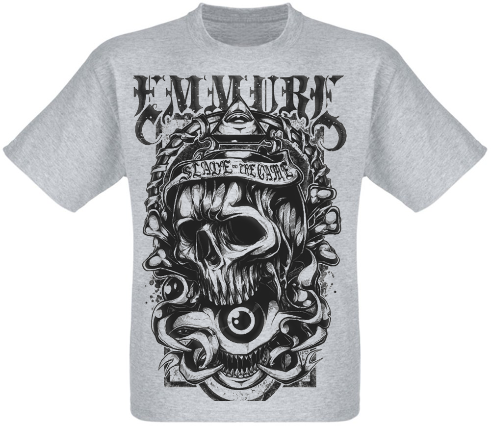 

Футболка Print Planet Emmure "Slave to the Game" меланж XXL