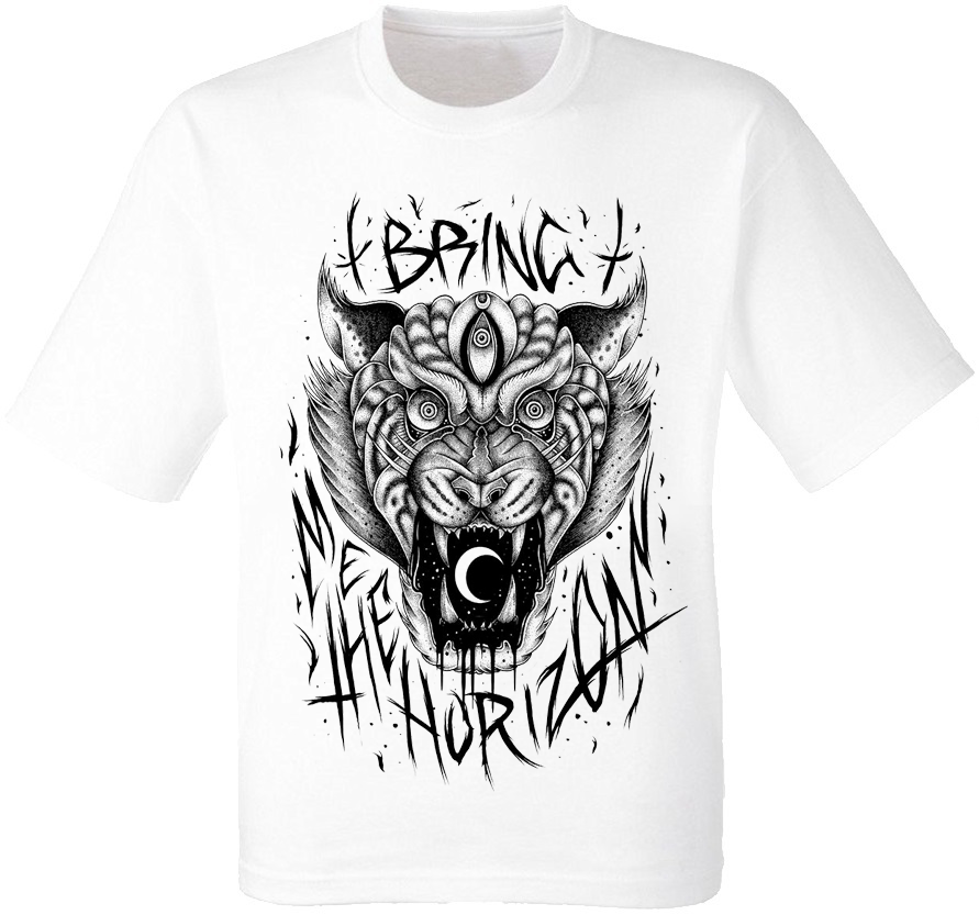 

Футболка Print Planet Bring Me The Horizon "Tiger" белая, Футболка Print Planet Bring Me The Horizon "Tiger" белая M