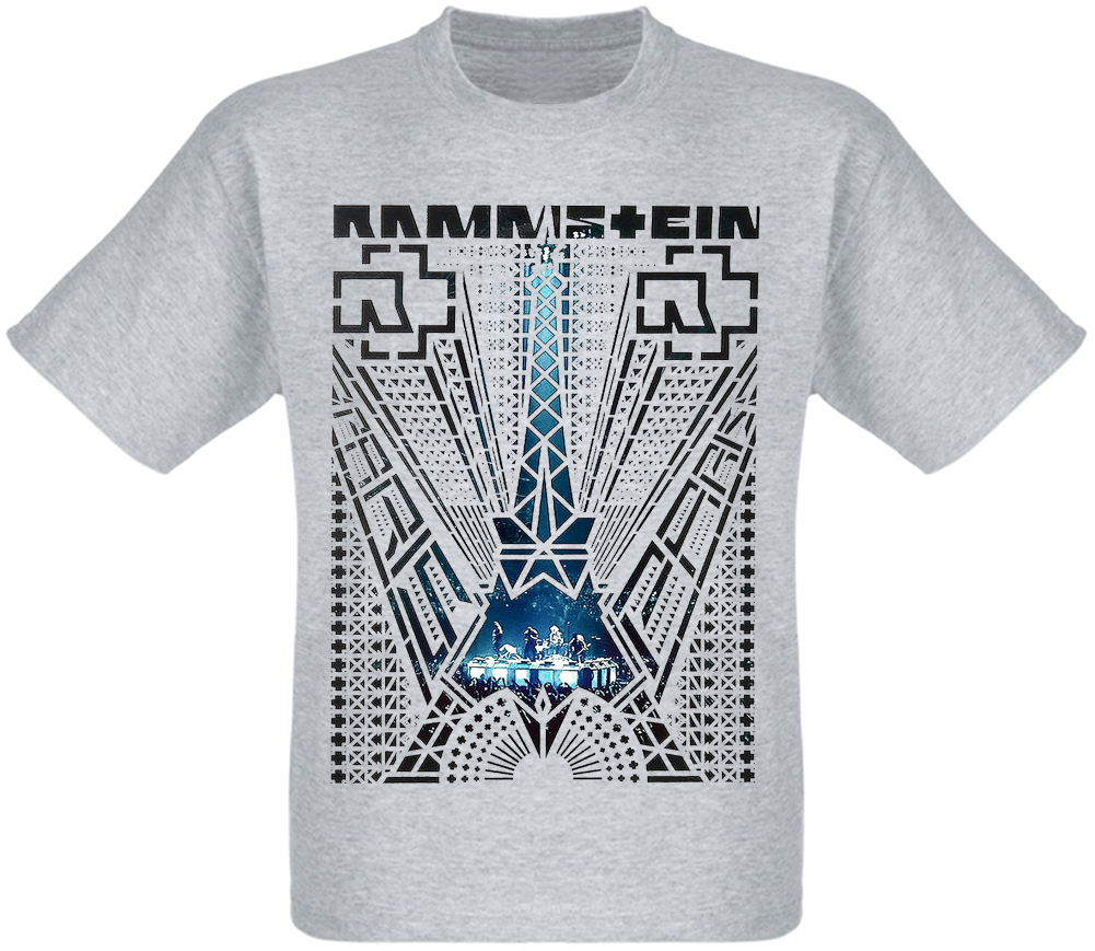 

Футболка Print Planet Rammstein "Paris" меланж, Футболка Print Planet Rammstein "Paris" меланж M