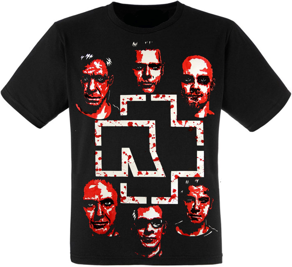 

Футболка Print Planet Rammstein (band) XXL