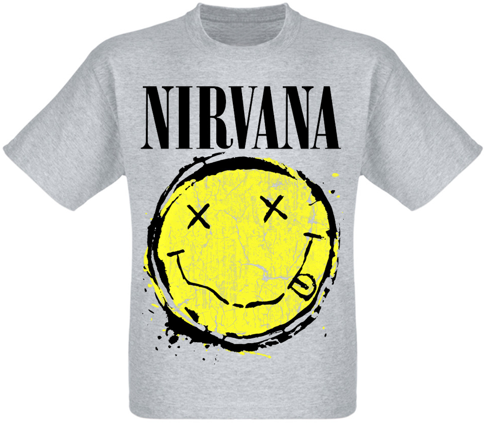 

Футболка Print Planet Nirvana "Smiley Splat" меланж, Футболка Print Planet Nirvana "Smiley Splat" меланж XL