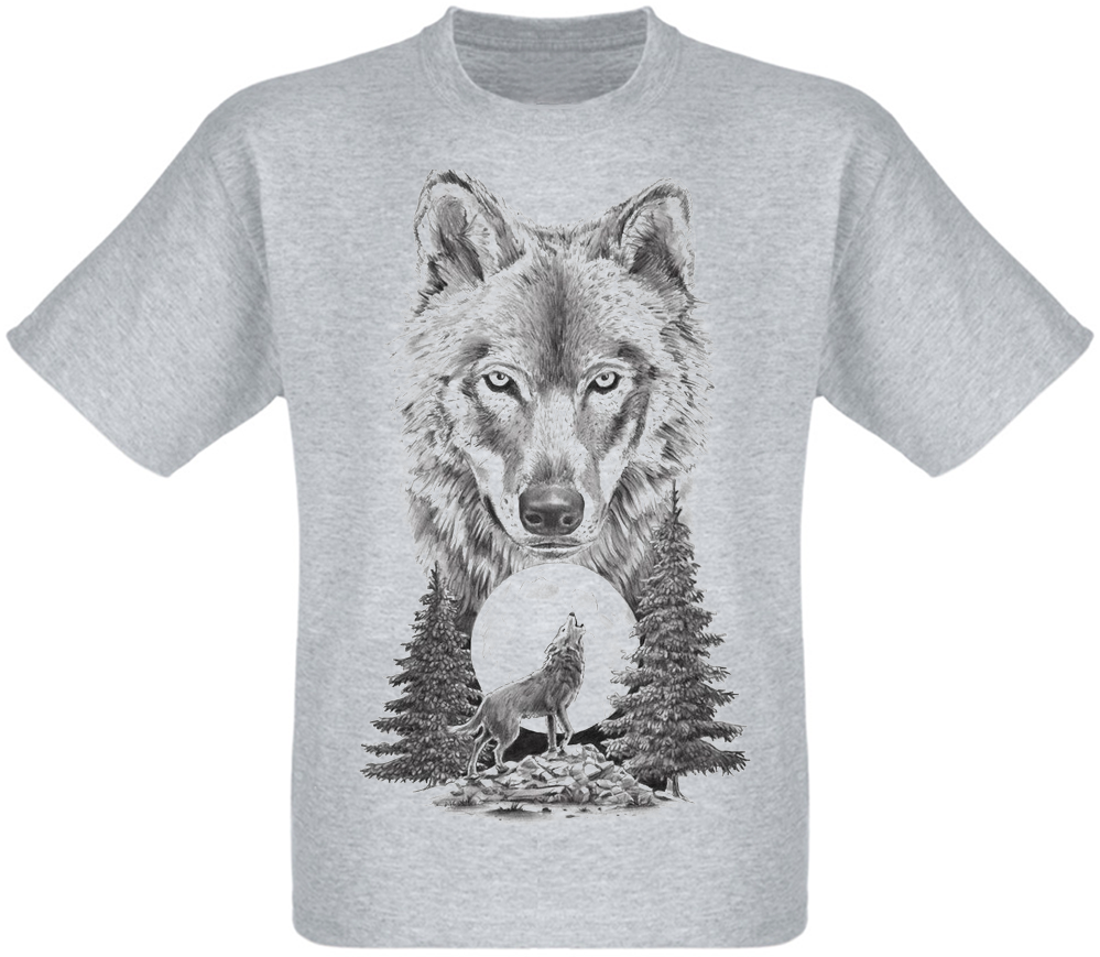 

Футболка Print Planet Howling Wolf To The Moon, Футболка Print Planet Howling Wolf To The Moon XL