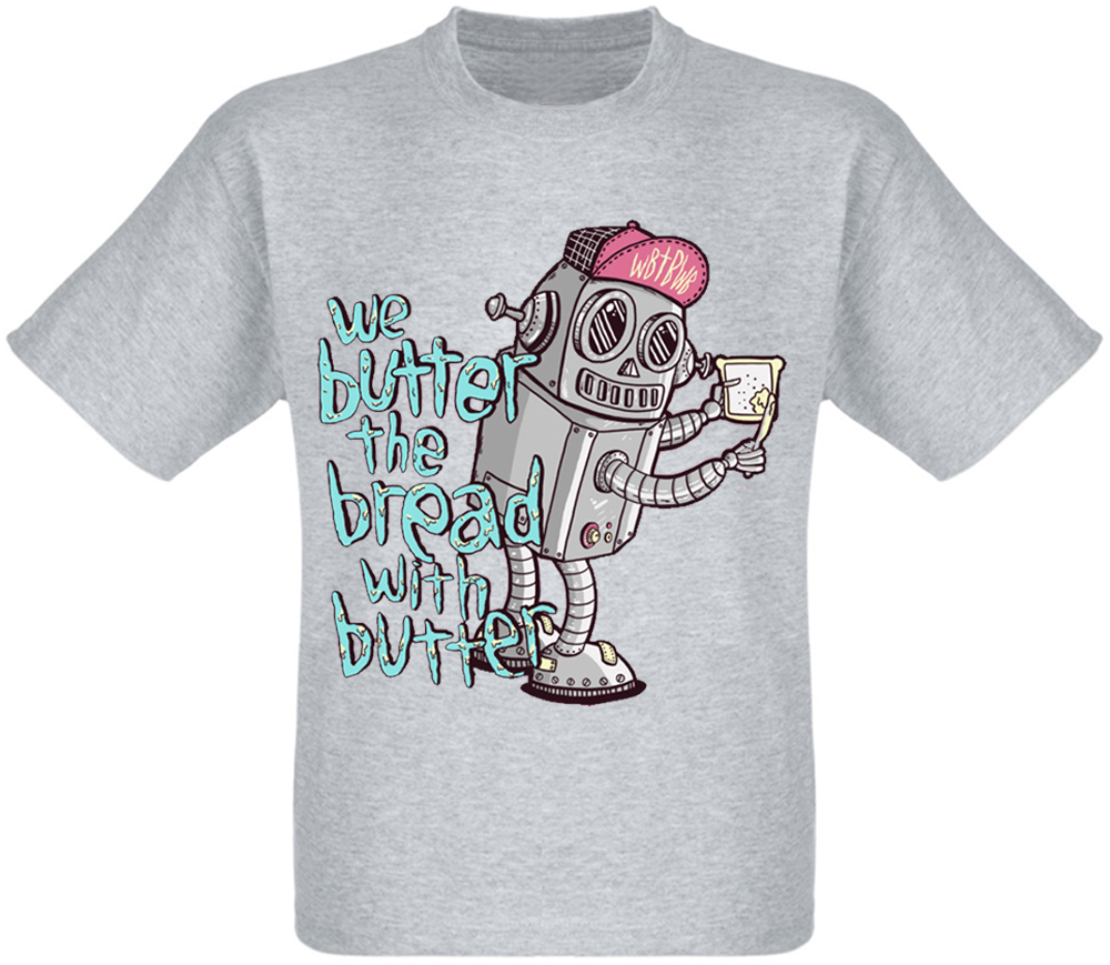 

Футболка Print Planet We Butter The Bread With Butter "Robot" меланж, Футболка Print Planet We Butter The Bread With Butter "Robot" меланж S