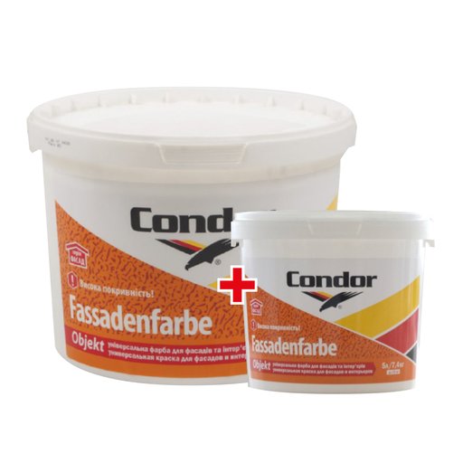 

Краска фасадна Condor Fassadenfarbe Objekt 10 л + 5 л (11872140)
