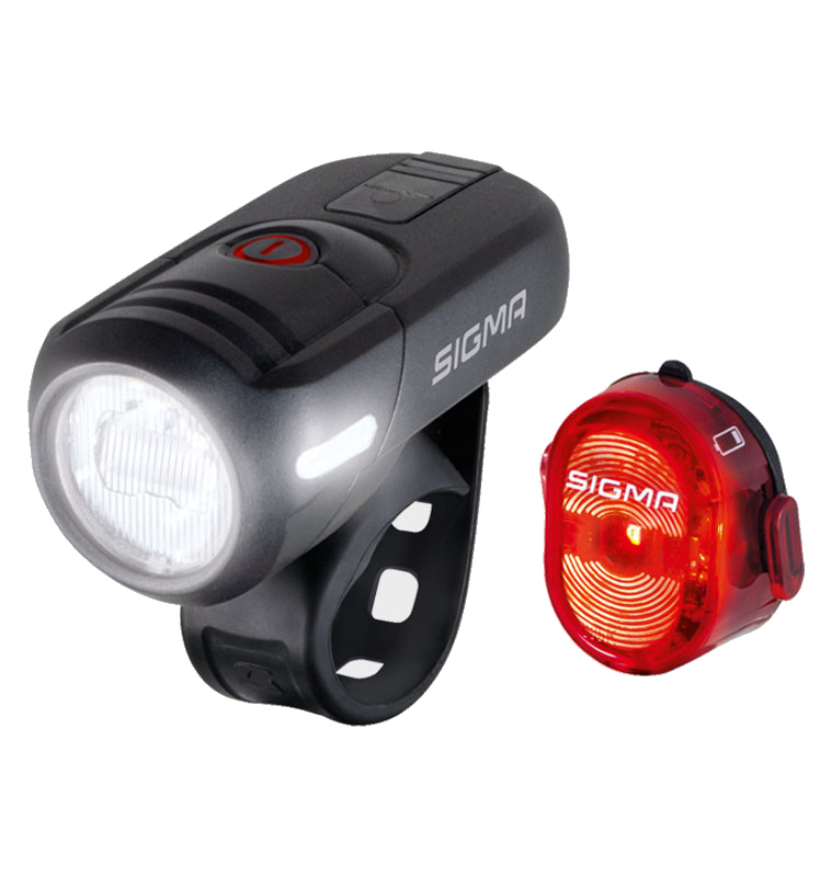 

Комплект велосвета Sigma Sport Aura 45 Lm / Nugget II K-Set Черный SD17460