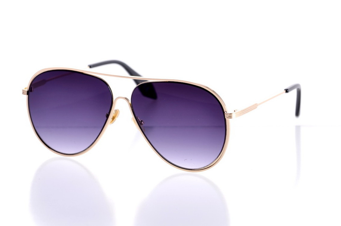 

Женские солнцезащитные очки с поляризацией FTN, цвет линзы чёрный, цвет оправы золотой