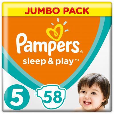 

Подгузник Pampers Sleep & Play Junior Размер 5 (11-18 кг), 58 шт (4015400203582)