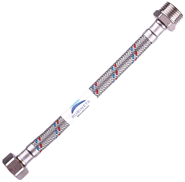 

Шланг водопроводный RUBINETA 1/2"x1/2" 180 см В-Н гибкий 611180