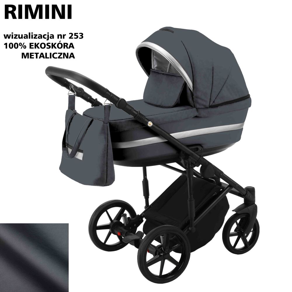 

Коляска 2 в 1 Adamex Rimini ECO кожа 100% RI-253