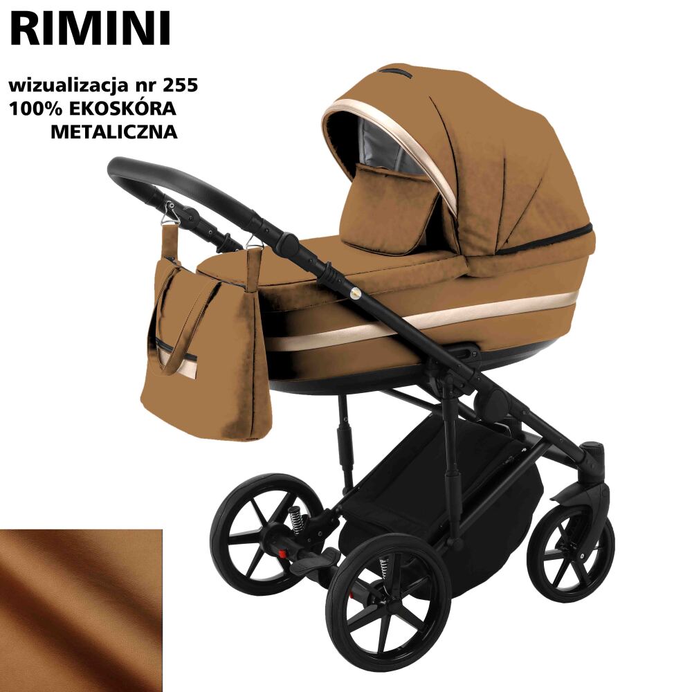 

Коляска 2 в 1 Adamex Rimini ECO кожа 100% RI-255 (625261)