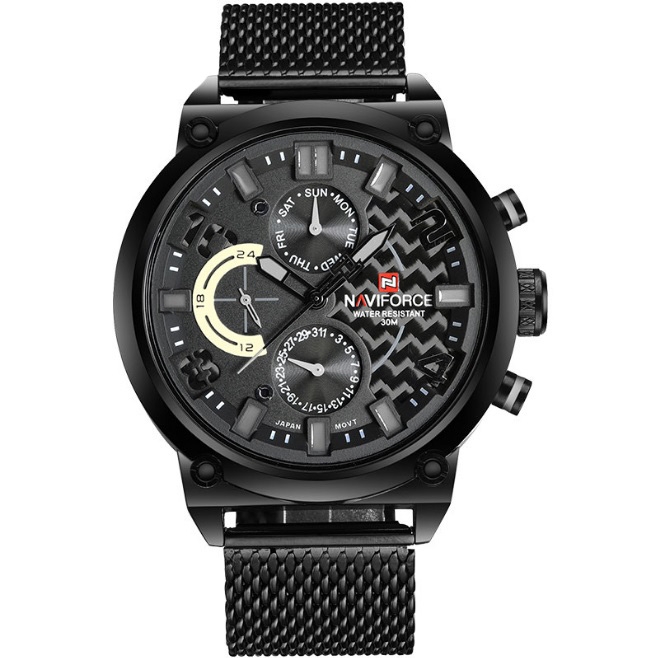 

Мужские часы Naviforce Brutto Black (№ 9068)