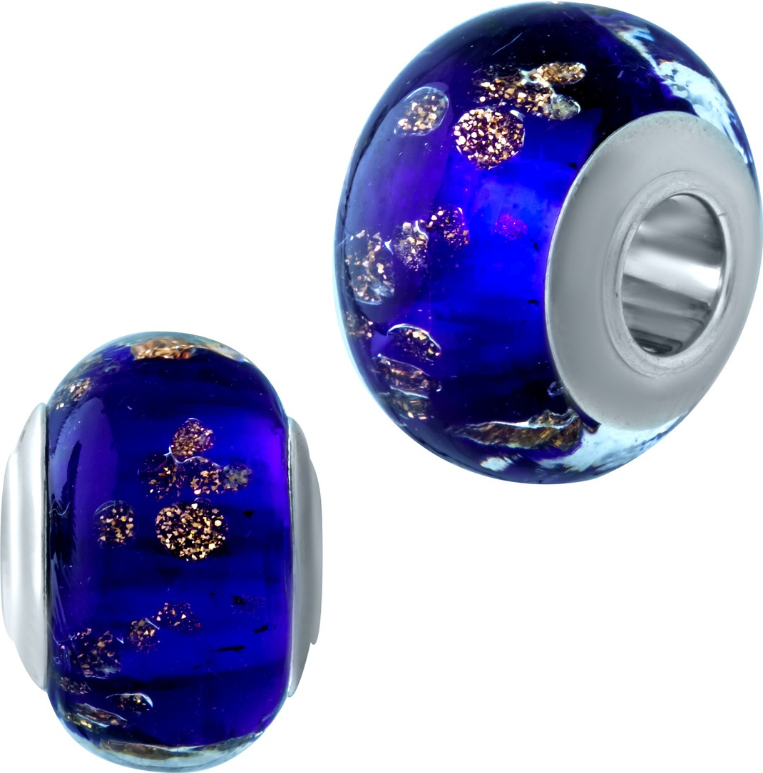 

Серебряный шарм SilverBreeze с стеклом Мурано