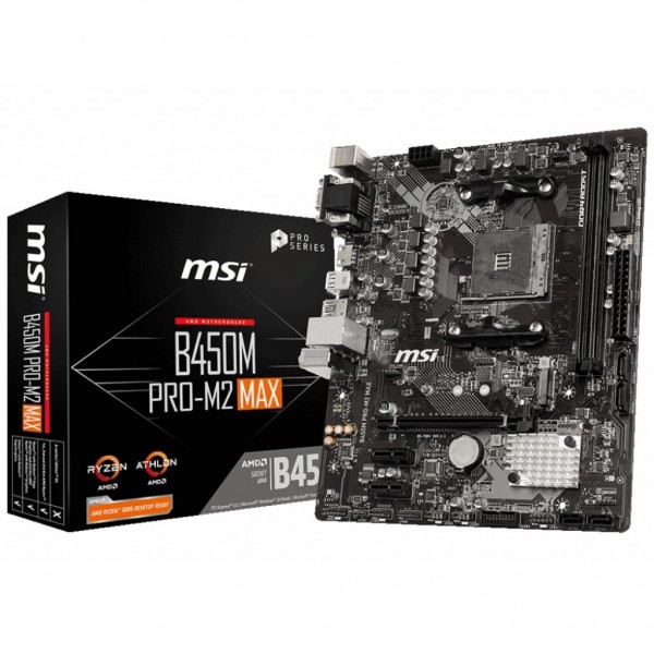 

Материнская плата MSI B450M PRO-M2 MAX (F00200476)