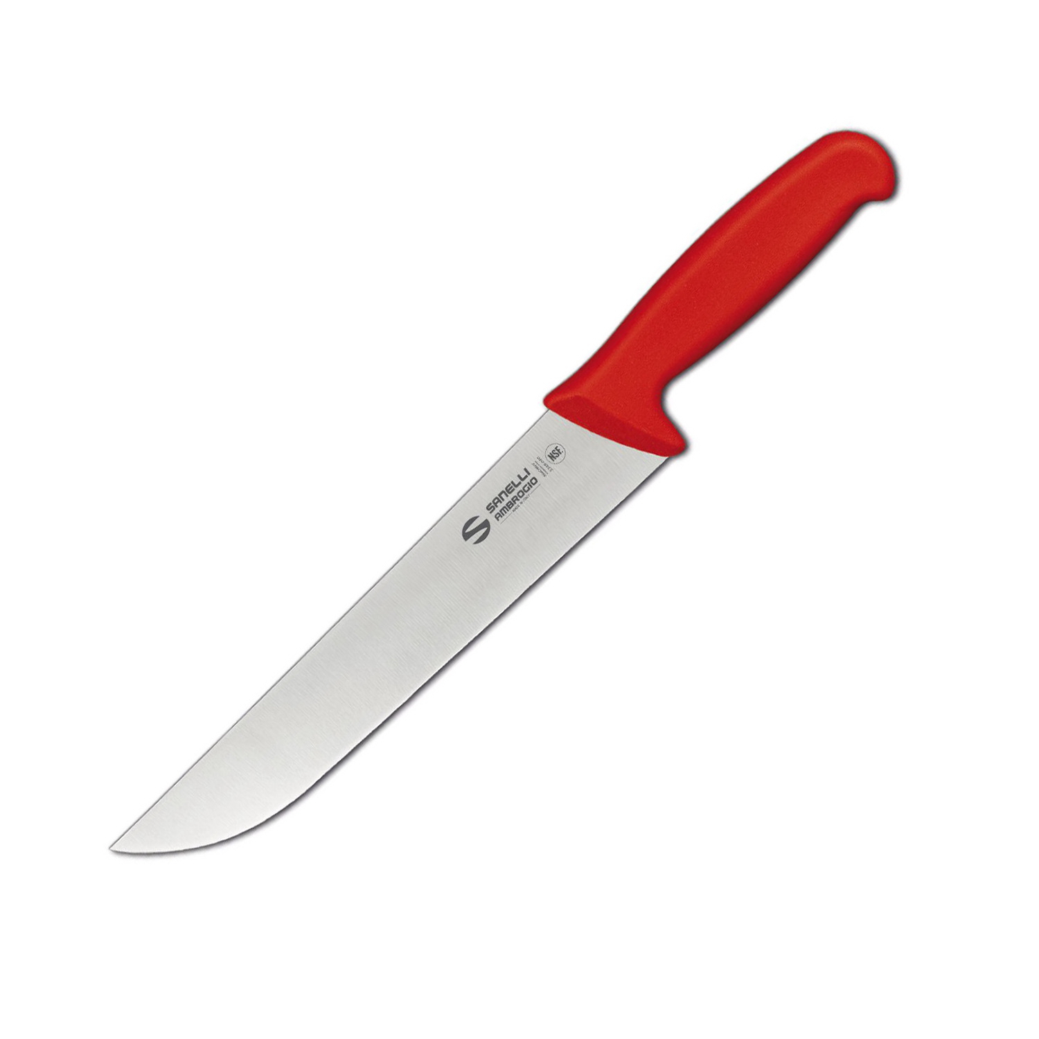 

Нож мясника Sanelli Ambrogio Supra красный 24 см