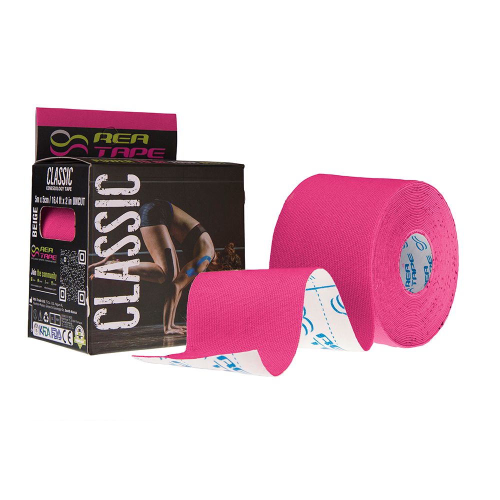 

Кінезіологічний тейп Rea tape Classic 5мх5см рожевий (REA-Classic-pink)