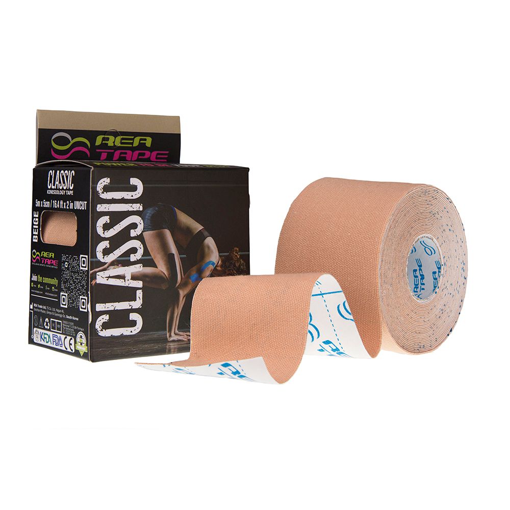 

Кінезіологічний тейп Rea tape Classic 5мх5см бежевий (REA-Classic-beige)